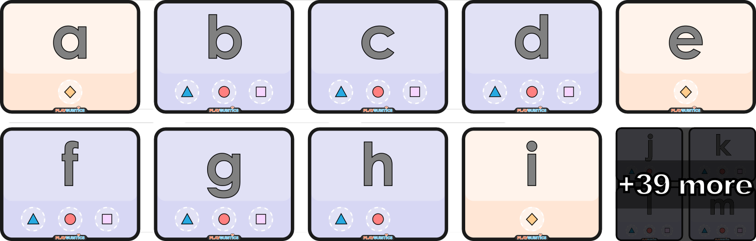 Alphabet Teaching Cards - Downloads